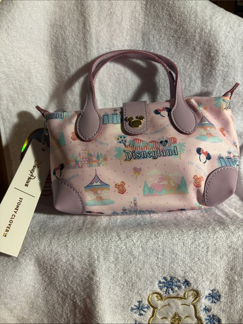 HTF Disney Parks x Stoney Clover Lane Disneyland Pouchette Crossbody Bag